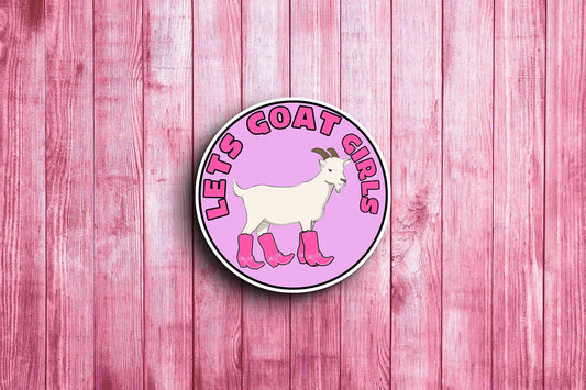 Lets Goat Girls Sticker