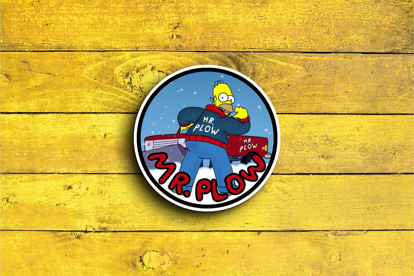 Mr. Plow (Simpsons) Sticker