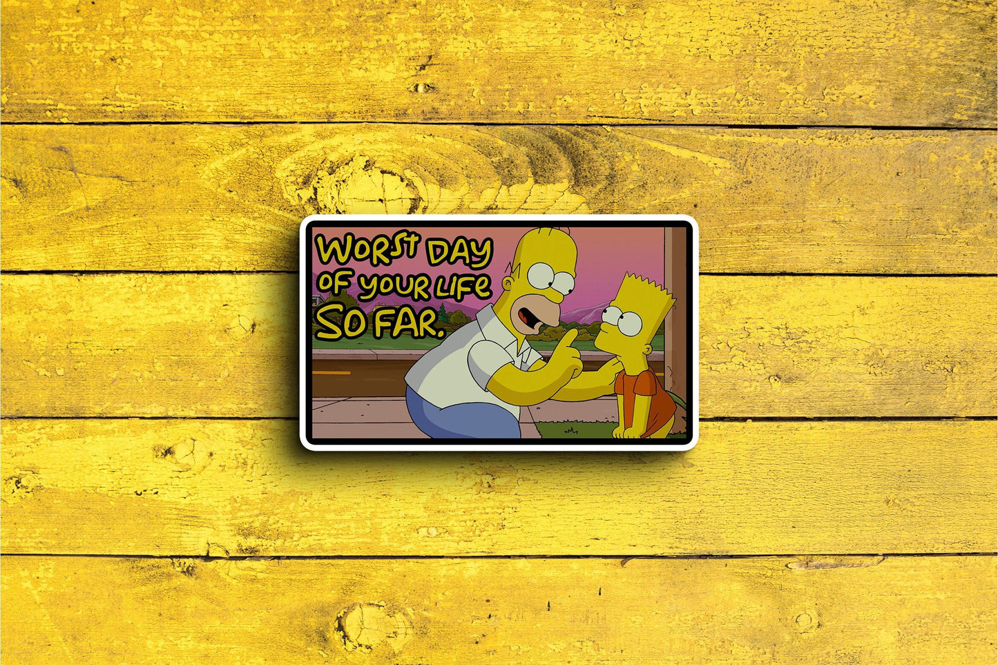 Worst Day SO FAR (Simpsons) Sticker