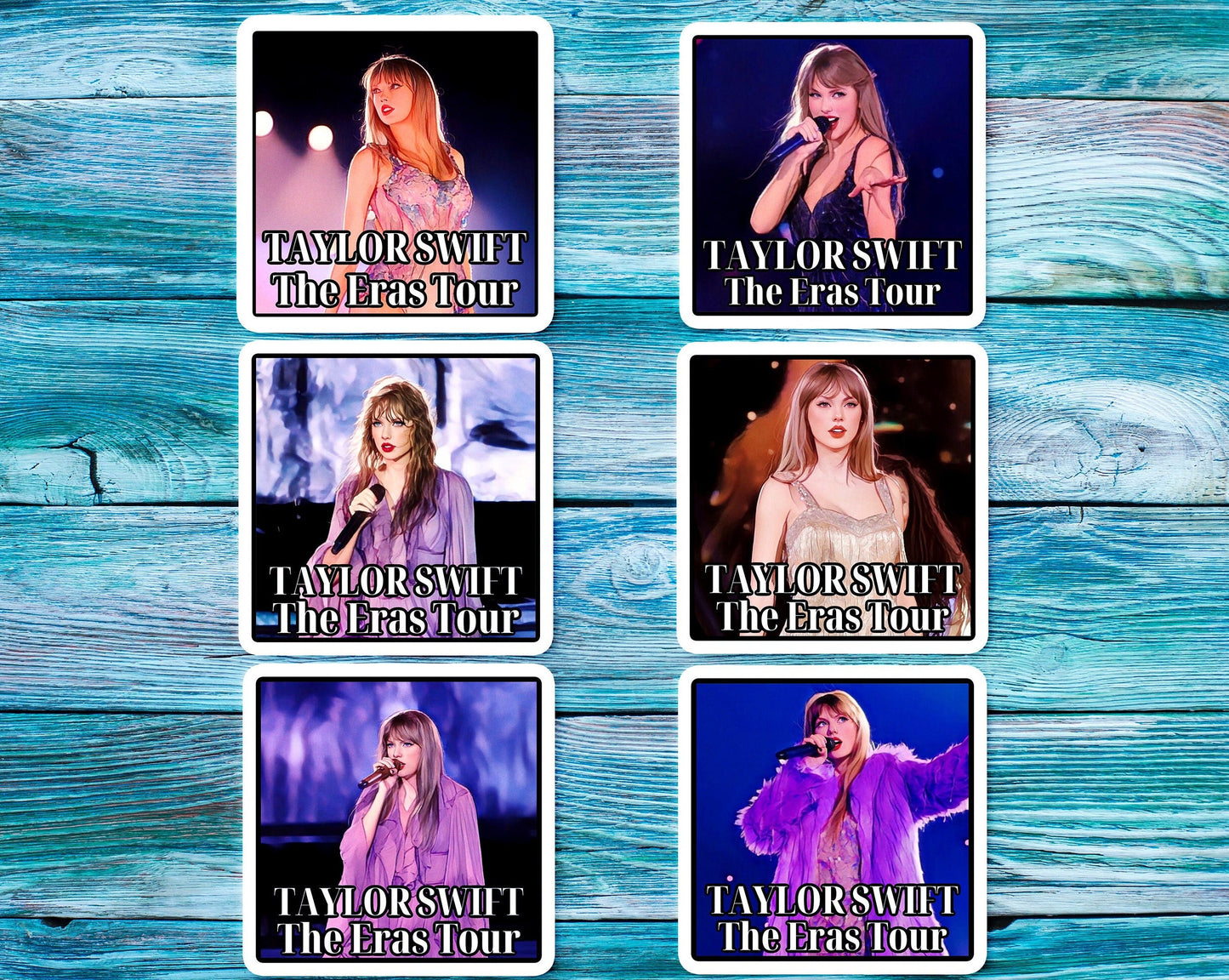 Taylor Swift Eras Tour Sticker Pack A - 6 Stickers!