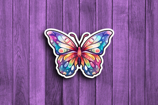 Rainbow Butterfly Sticker