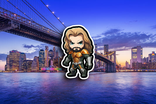 Aquaman Super Hero Sticker