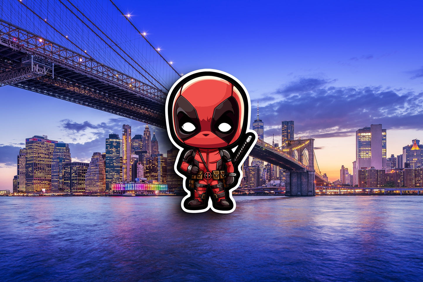 Deadpool Super Hero Sticker