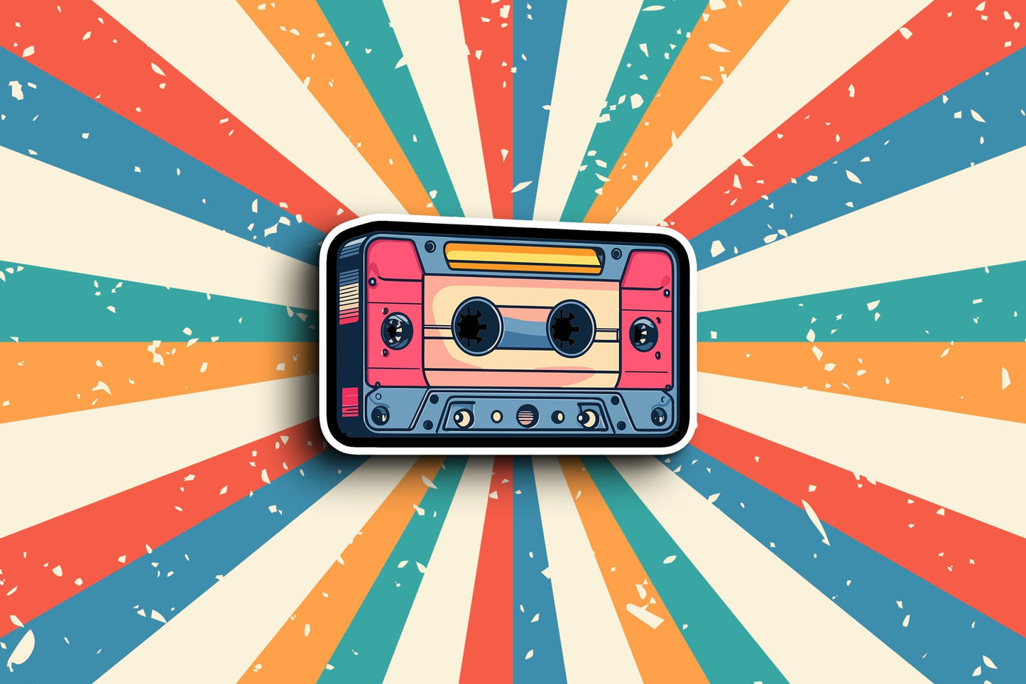 Retro Cassette Sticker