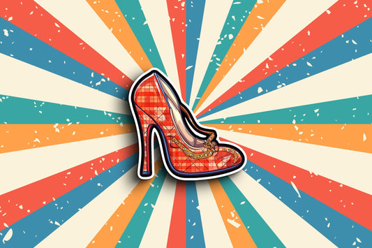 Retro High Heel Sticker