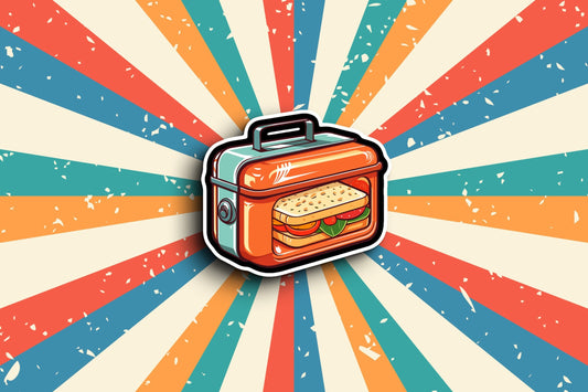 Retro Lunch Box Sticker