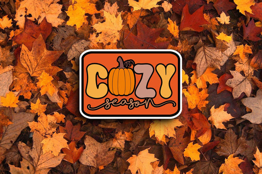 Cozy Season Cursive (Fall) Sticker