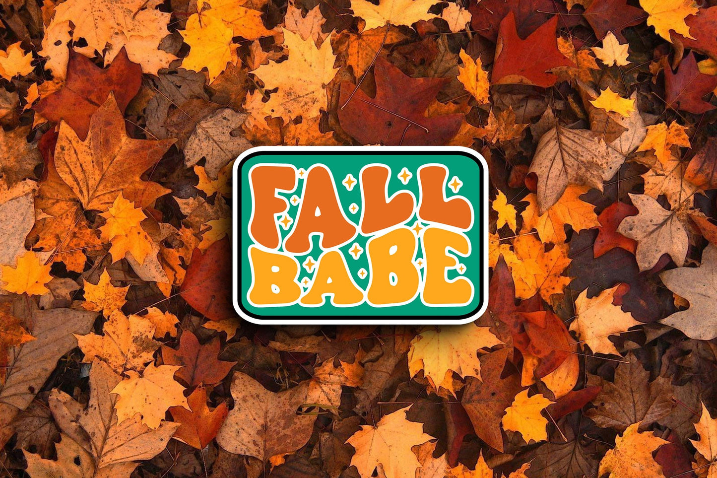 Fall Babe Green (Fall) Sticker