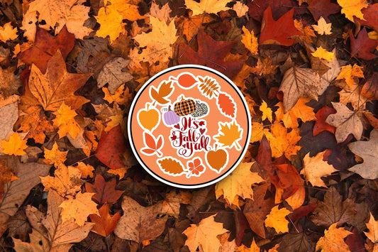 It's Fall Round (Fall) Sticker