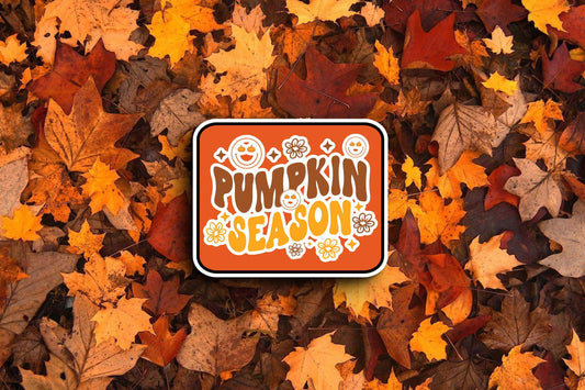 Pumpkin Season Orange (Fall) Sticker