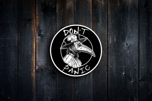 Don't Panic Plague Doctor #2 Sticker