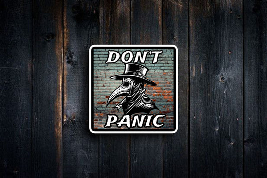 Don't Panic Plague Doctor #1 Sticker