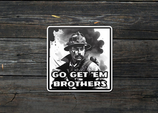 Go Get 'Em Brothers Sticker