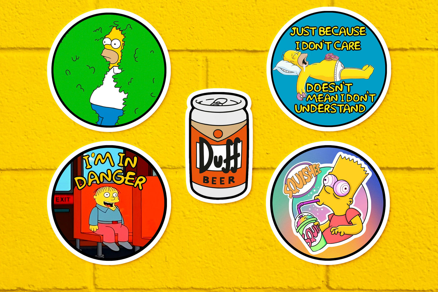 Simpsons 5 Sticker Pack