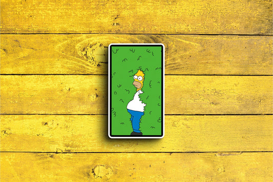 Homer In The Bushes 2 (Simpsons) Sticker