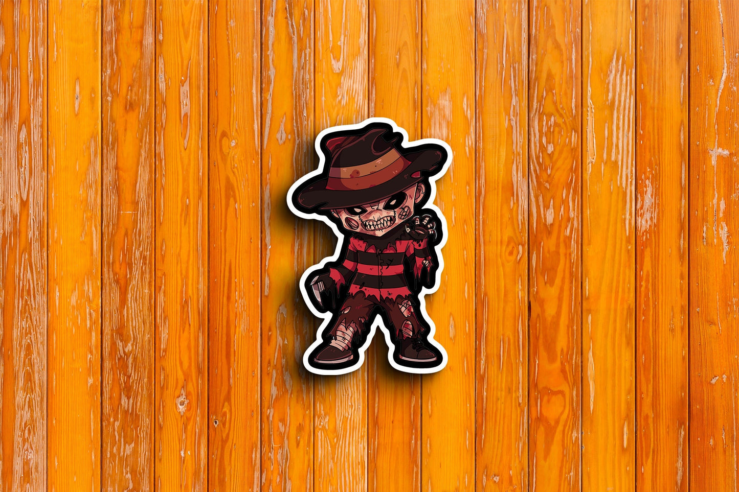 Freddy Krueger Halloween Sticker