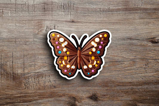 Chocolate Butterfly Sticker