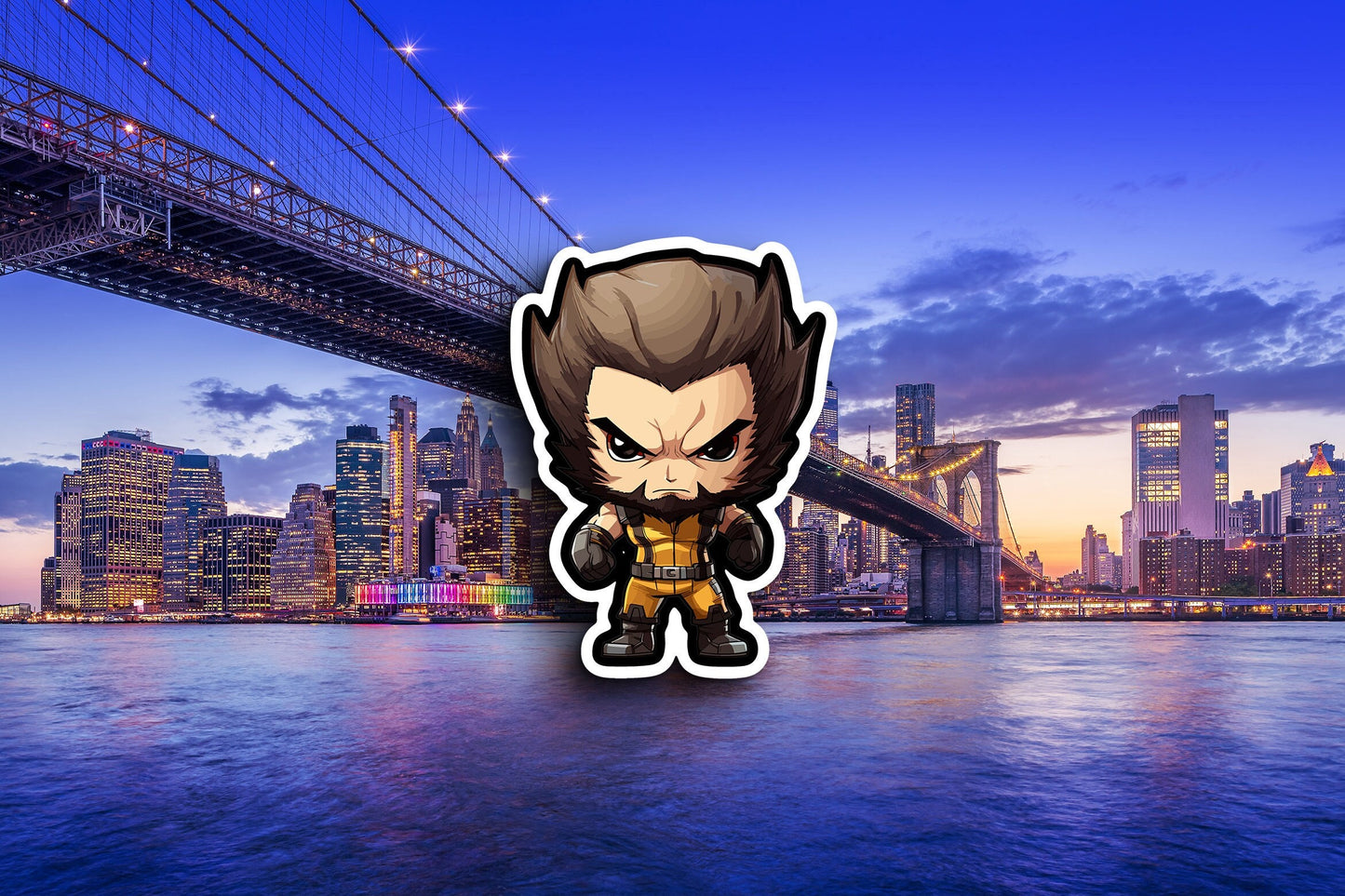 Wolverine Super Hero Sticker