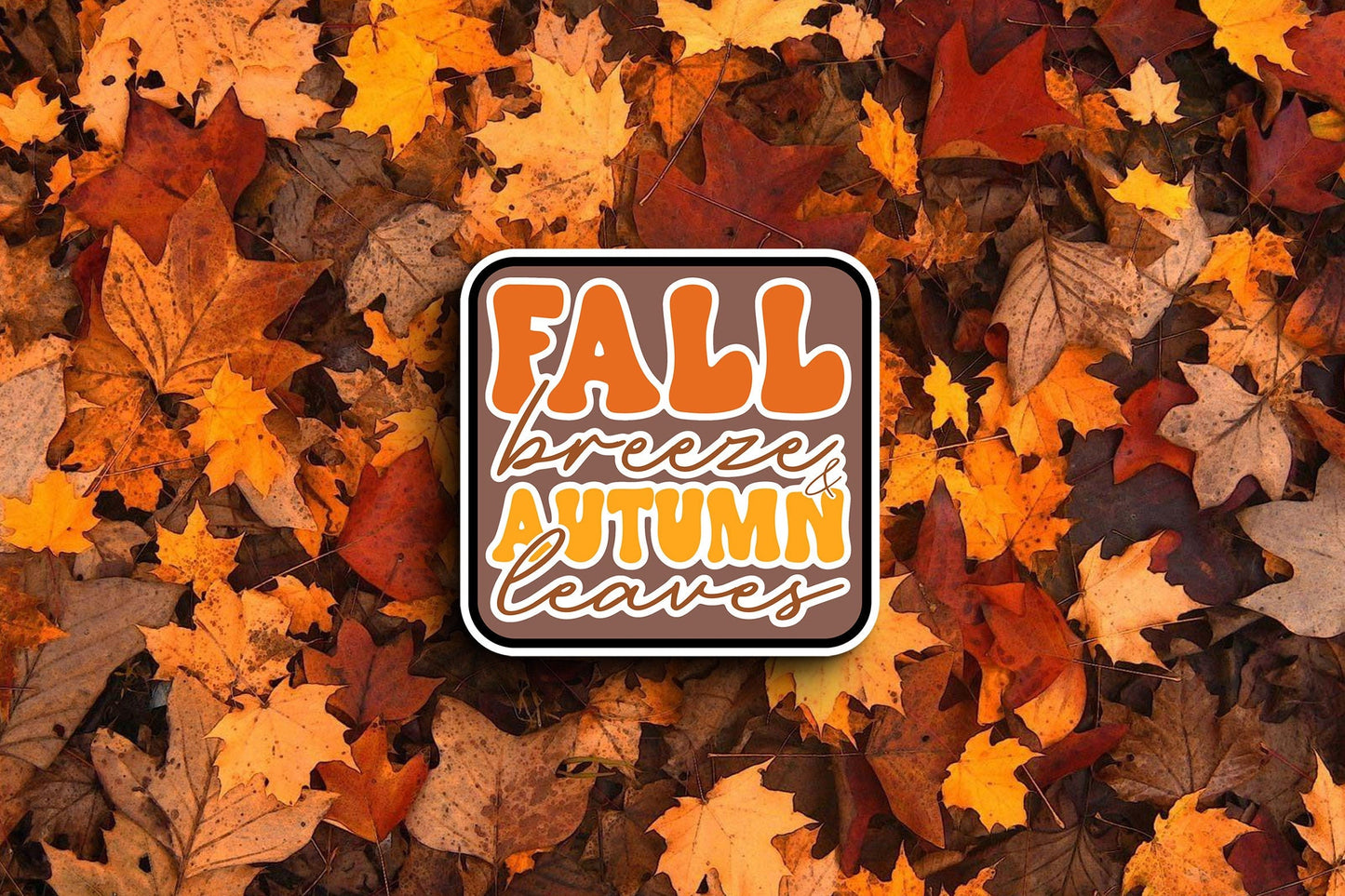 Fall Breeze Autumn Leaves (Fall) Sticker