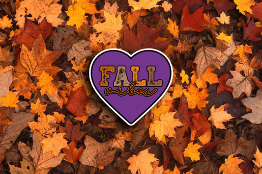 Fall Vibes Heart (Fall) Sticker