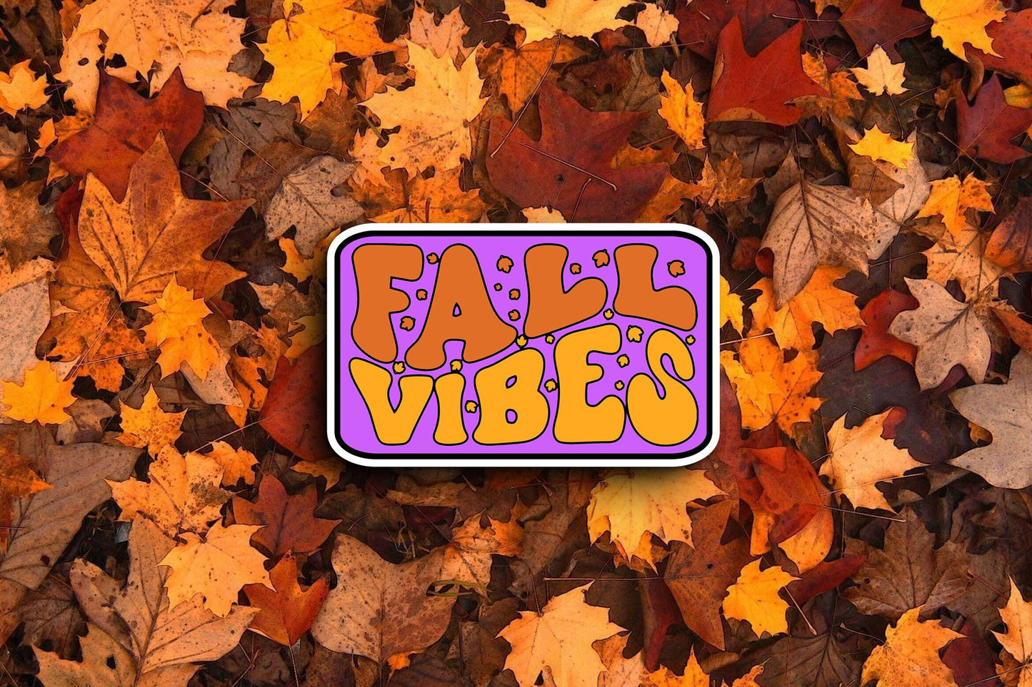 Fall Vibes Purple (Fall) Sticker