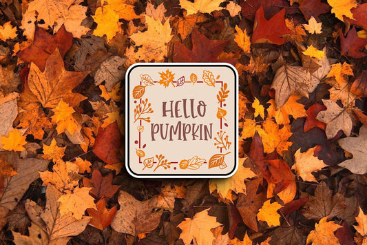 Hello Pumpkin (Fall) Sticker