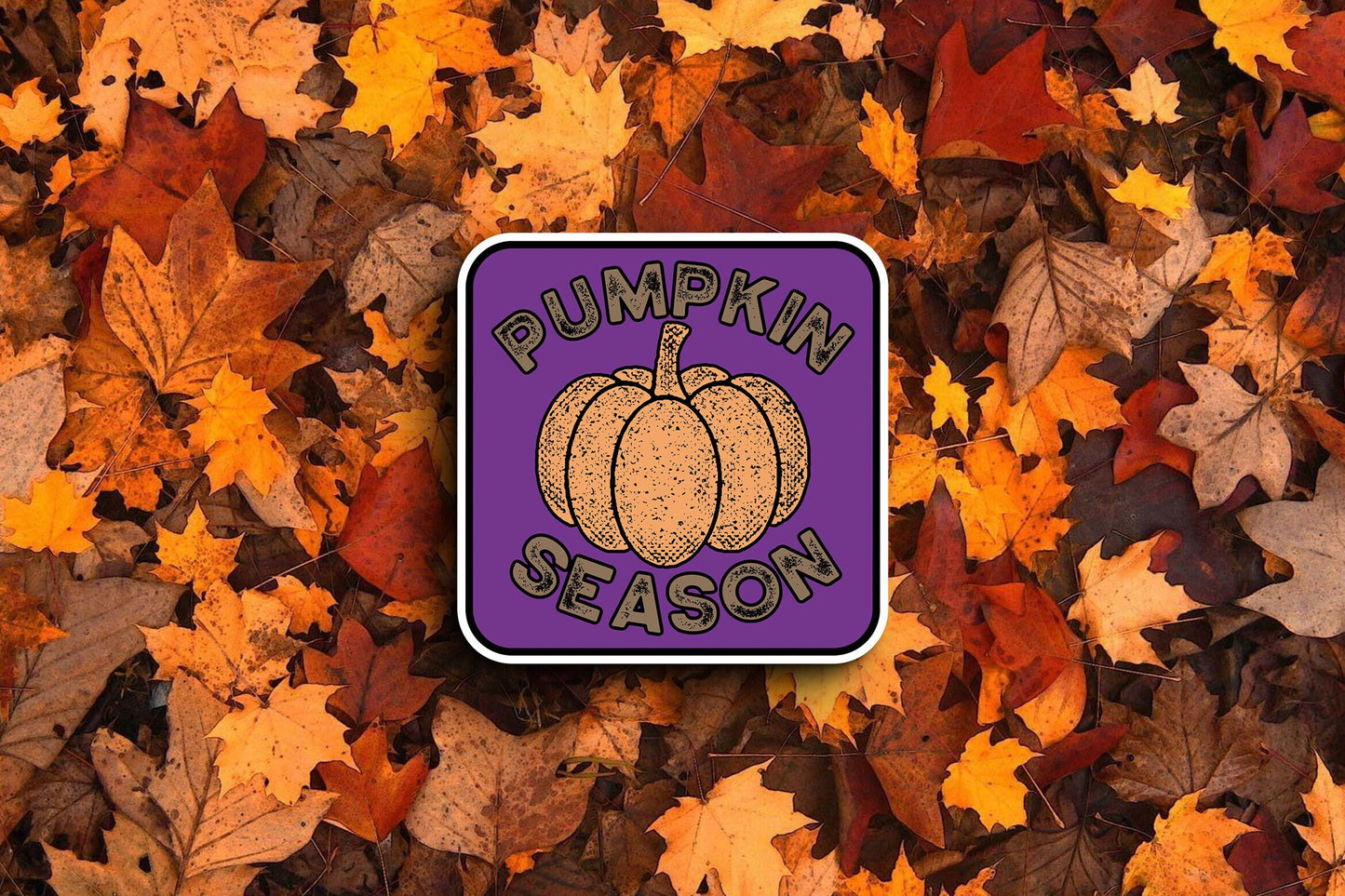 Pumpkin Season Purple (Fall) Sticker