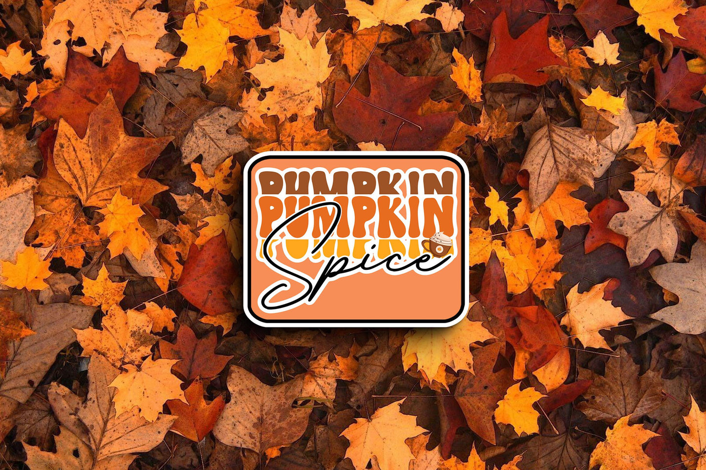 Pumpkin Spice Cursive (Fall) Sticker