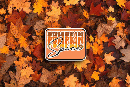 Pumpkin Spice Cursive (Fall) Sticker