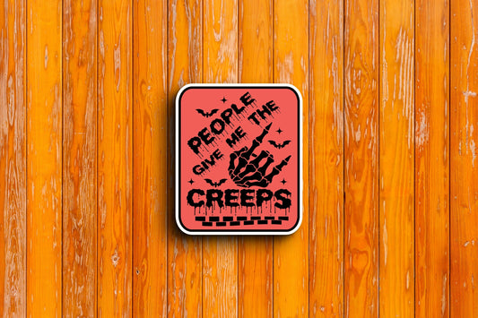 People Give Me The Creeps (Halloween) Sticker