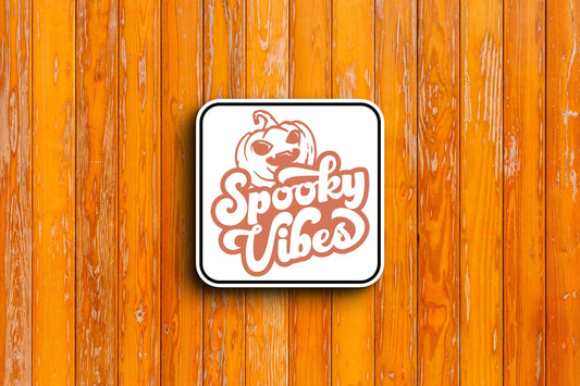 Spooky Vibes Pumpkin (Halloween) Sticker