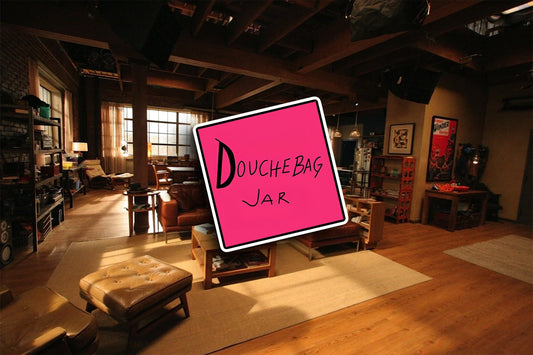 Douchebag Jar Sticky Note (New Girl) Sticker