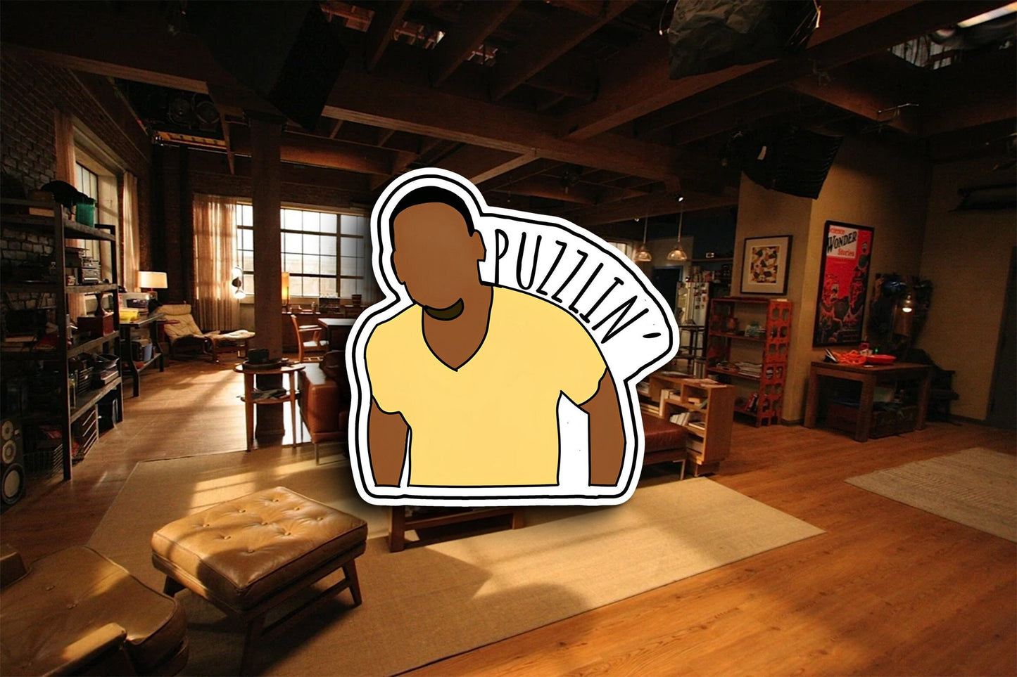 Puzzlin' (New Girl) Sticker