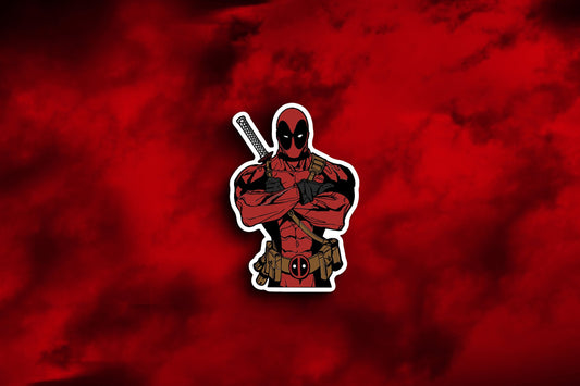 Deadpool Arms Crossed Sticker