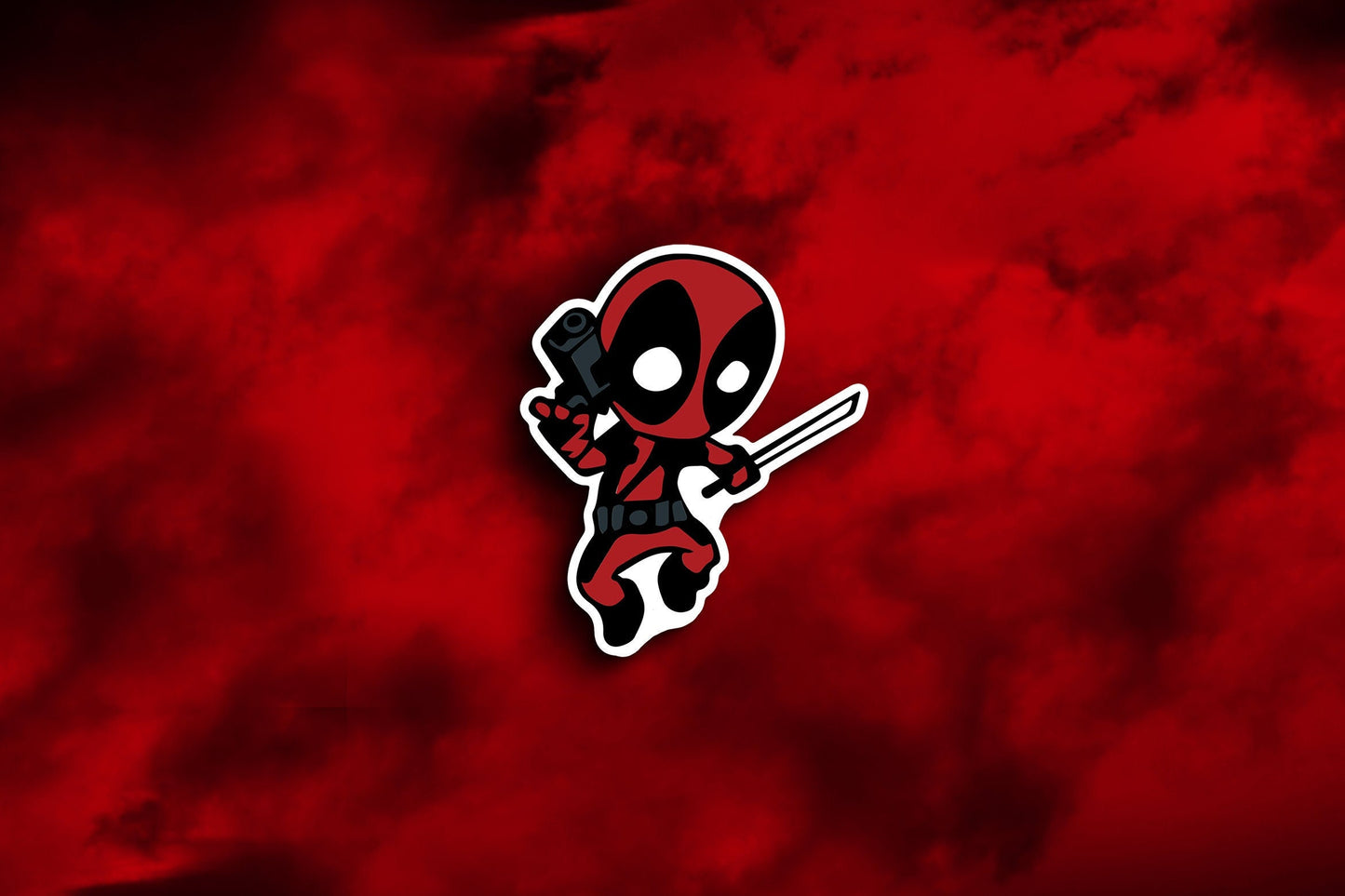 Deadpool Cartoon Sticker