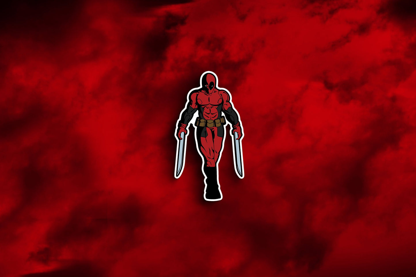 Deadpool Blades Sticker