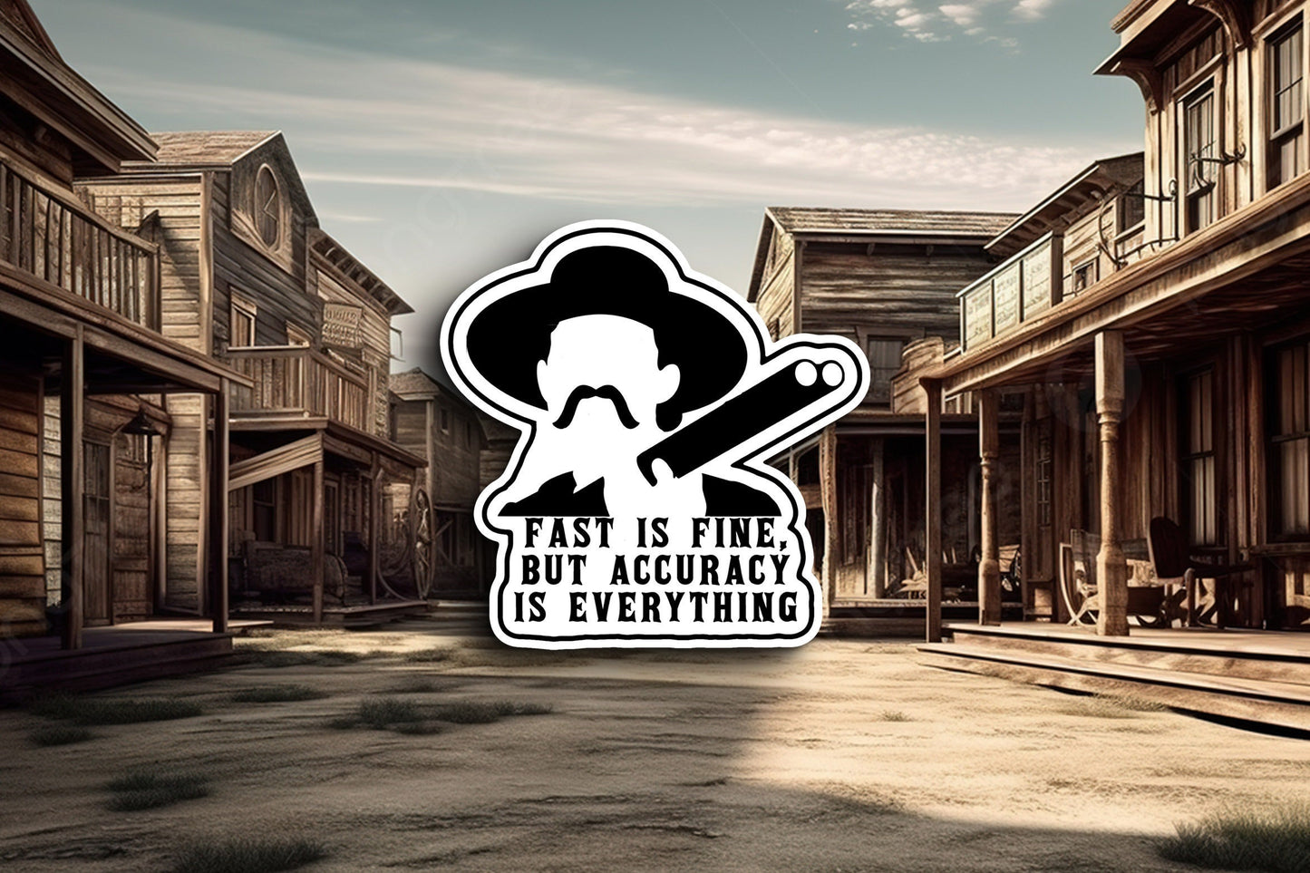 Fast Is Fine But Accuracy Is Everything (Tombstone) Sticker