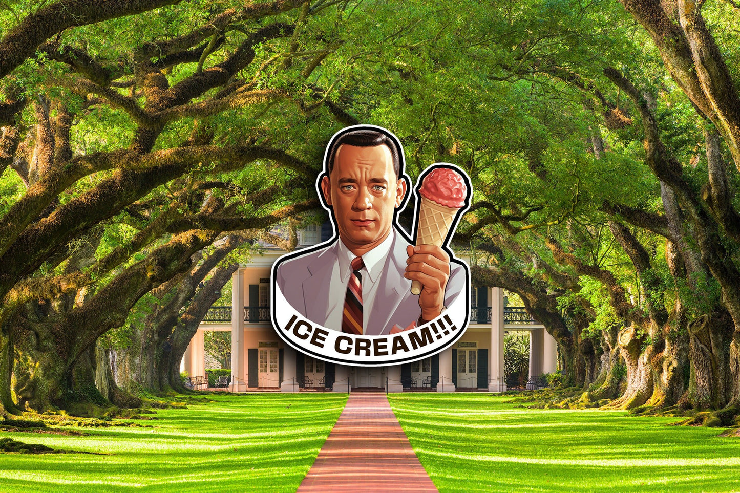 Ice Cream! (Forrest Gump) Sticker