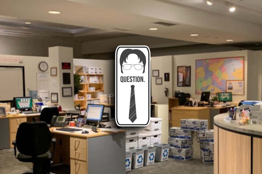 Question, Dwight Shrute (The Office) Sticker