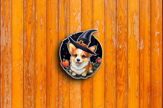 Corgi #1 Halloween Sticker