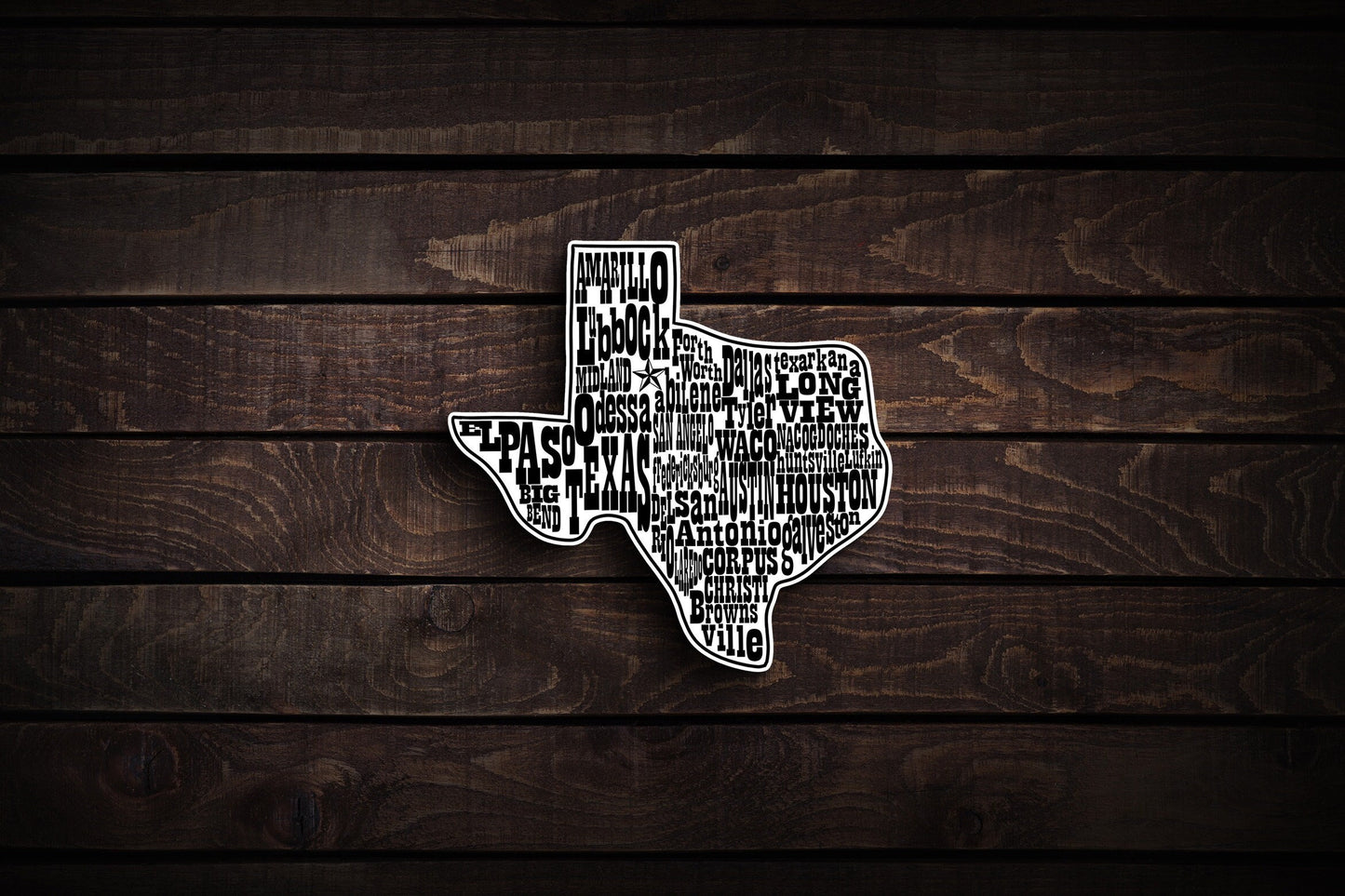 Texas Cities Sticker