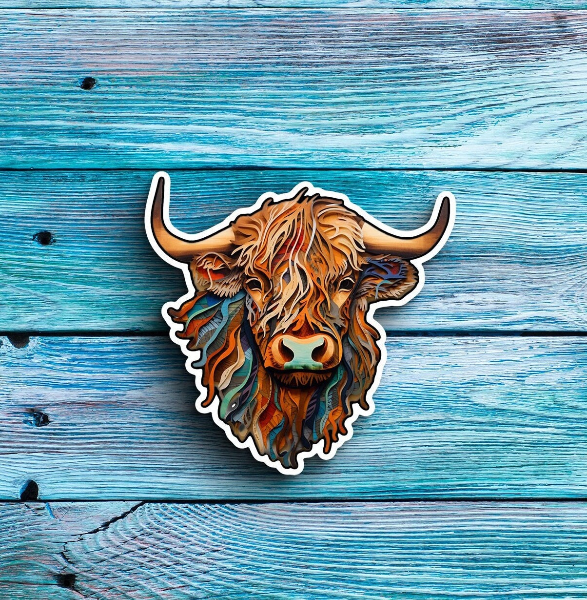 Highland Cow 2 Sticker