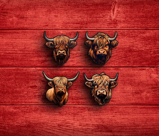 Highland Cow Sticker Pack