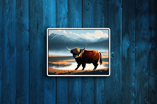 Highland Cow 3 Sticker