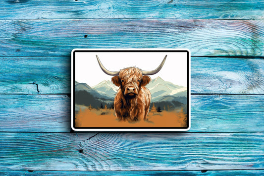 Highland Cow 1 Sticker