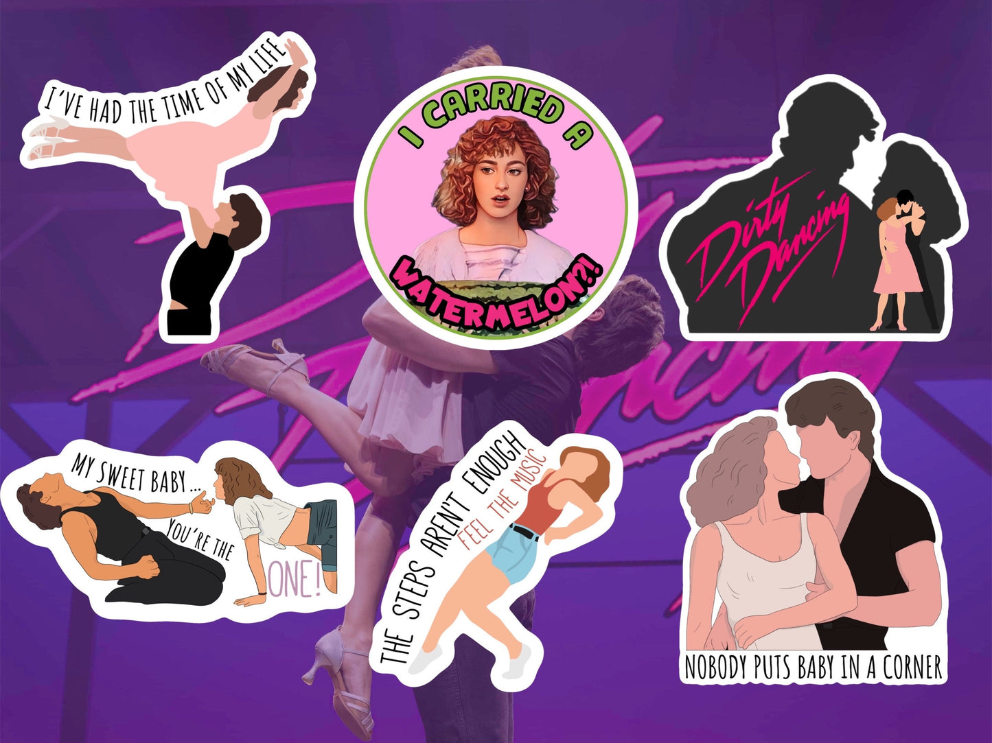 The Dirty Dancing Sticker Pack (6 Stickers)